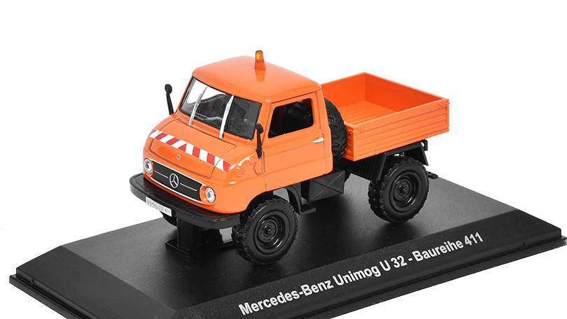 Mercedes-Benz Unimog U32 Beureihe 411 - 1:43 Atlas časopis s modelem