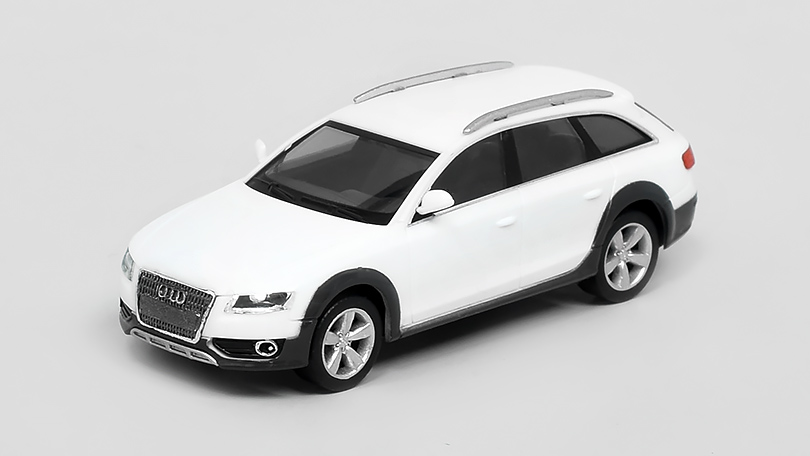 Audi A4 Avant Allroad bílá 1:87 - Herpa