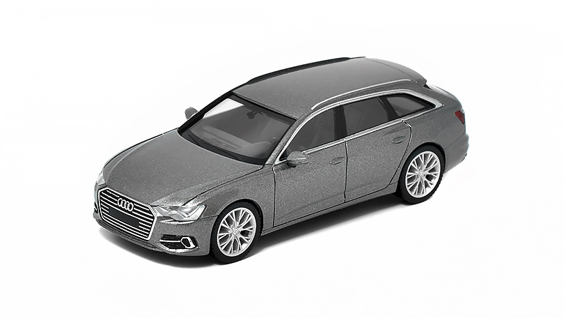 Audi A6 Avant tmavě šedá metalíza 1:87 - Herpa