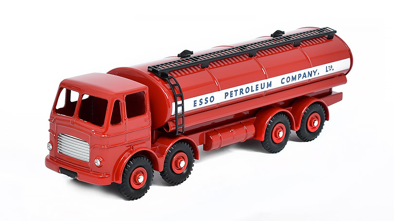 Layland Octopus Tanker ESSO - No Scale - Dinky toys / Atlas časopis s modelem