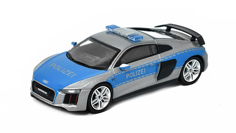 Audi R8 V10 Plus Německá Policie 1:64 - TARMAC Models