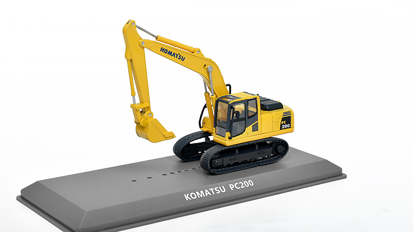 Komatsu PC200 Rýpadlo 1:72 - Edicola časopis s modelem