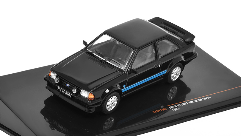 Ford Escort MkIII RS Turbo 1984 černá 1:43 - IXO Models