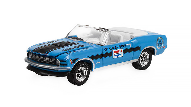 Ford Mustang 1970 modrá 1:64 - GreenLight