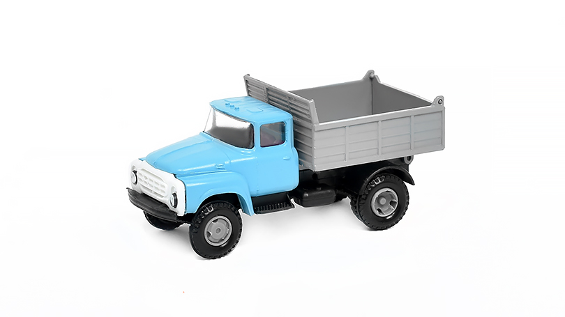 ZIL-130 Sklápěč modrý 1:120 - Ručně vyrobený model