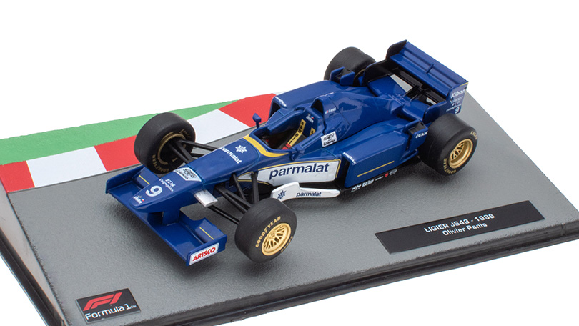 Ligier JS43 1996 Olivier Panis 1:43 - Formula 1 Cars časopis s modelem