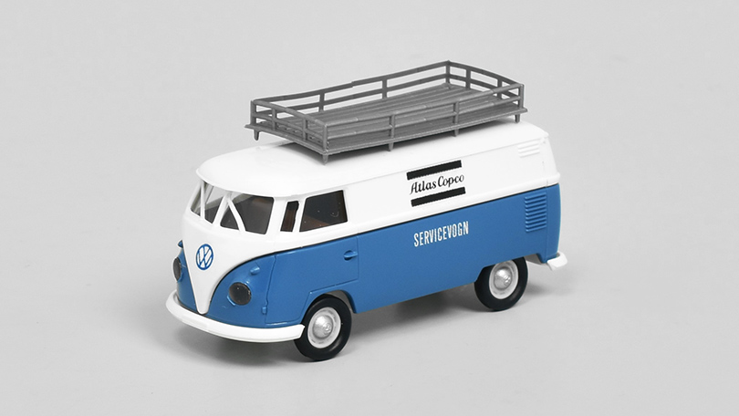 Volkswagen T1b Skříňový 1960 Atlas Copco 1:87 - Brekina