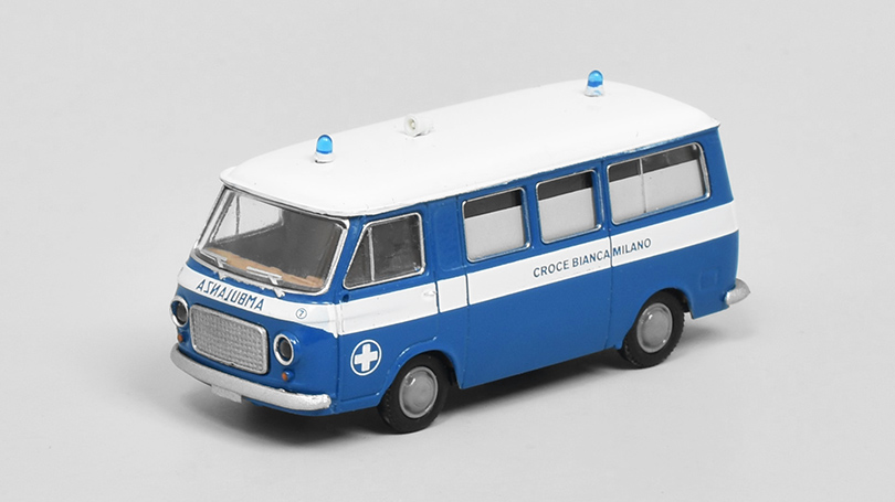 Fiat 238 Ambulance Croce Bianca Milano 1966 1:87 - Brekina