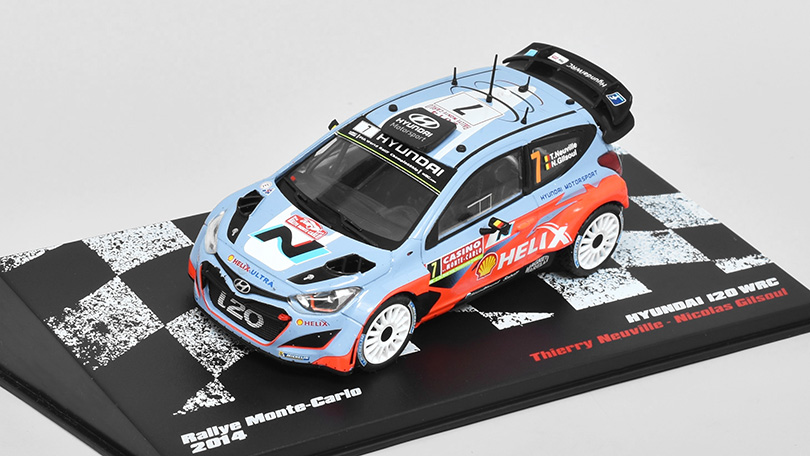 Hyundai i20 WRC Rallye Monte-Carlo 2014 1:43 DeAgostini časopis s modelem #32