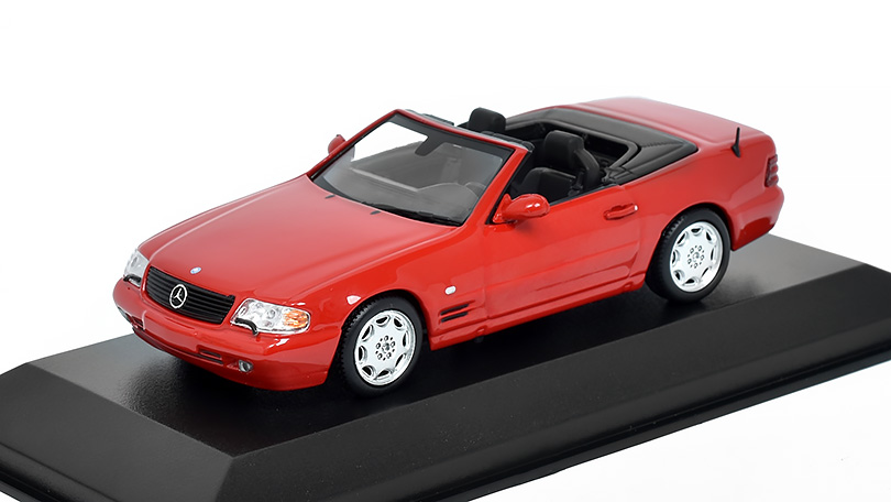 Mercedes-Benz SL 1999 červená 1:43 - MAXICHAMPS