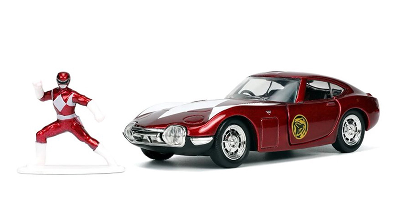 Toyota 2000GT 1967 s figurkou Red Ranger 1:32 - Jada Toys