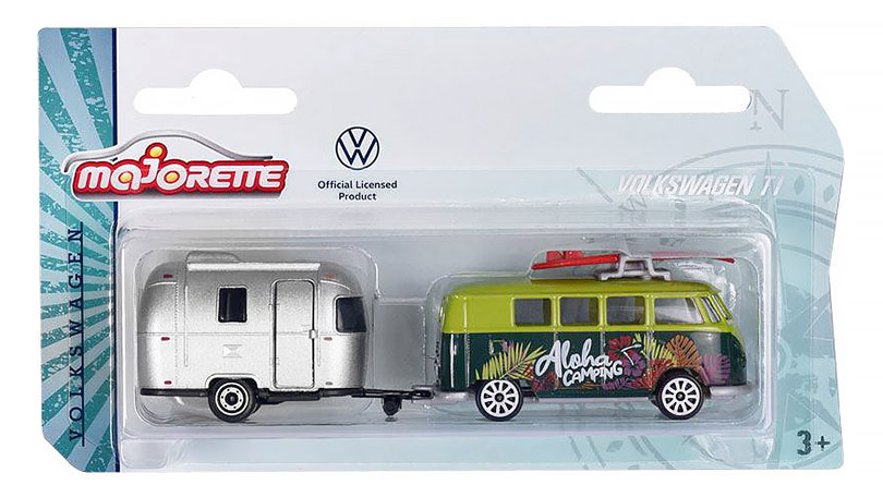 Volkswagen T1 s přívěsem 1:64 - Majorette