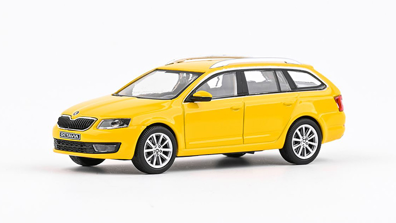 Škoda Octavia III Combi Žlutá Taxi 1:43 - Abrex