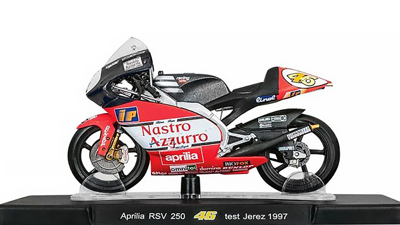 Aprilia RSV 250 #46 Test Jerez 1997 - 1:18 Leo Models časopis s modelem