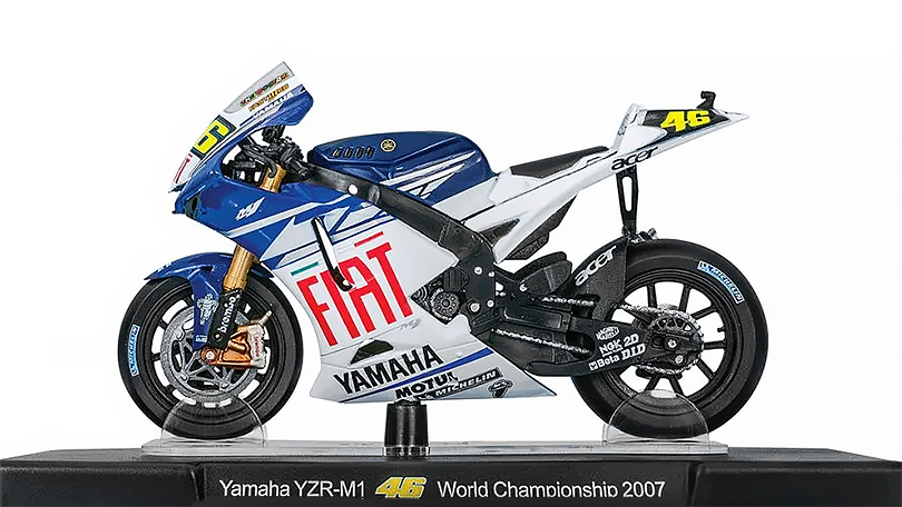 Yamaha YZR-M1 #46 World Championship 2007 - 1:18 Leo Models časopis s modelem