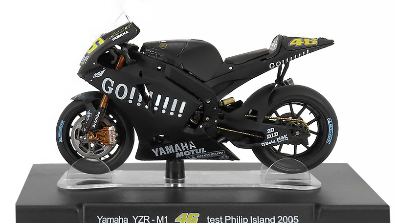 Yamaha YZR-M1 #46 test Phillip Island 2005 - 1:18 Leo Models časopis s modelem