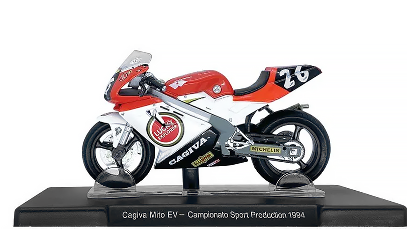 Cagiva Mito EV #26 Campionato Sport Production 1994 1:18 - Leo Models časopis