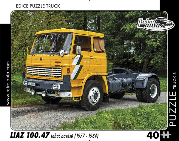 Puzzle Truck č. 8 - LIAZ 100.47 tahač návěsů 1977-1984 - 40 dílků