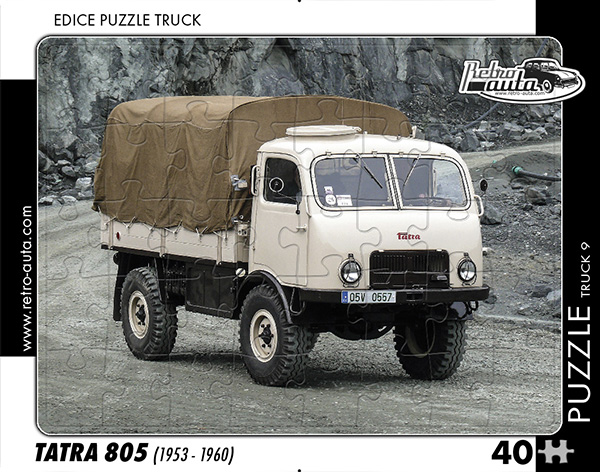 Puzzle Truck č. 9 - Tatra 805 1953-1960 - 40 dílků