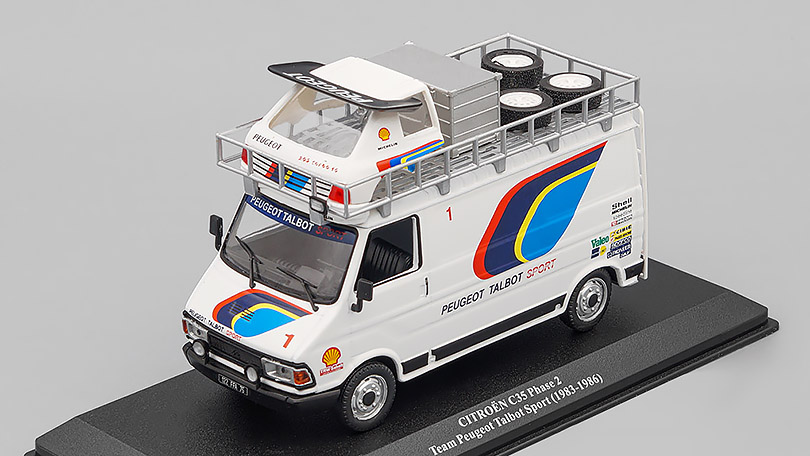 Citroen C35 Team Peugeot Talbot Sport (1983-1986) 1:43 Altaya časopis s modelem