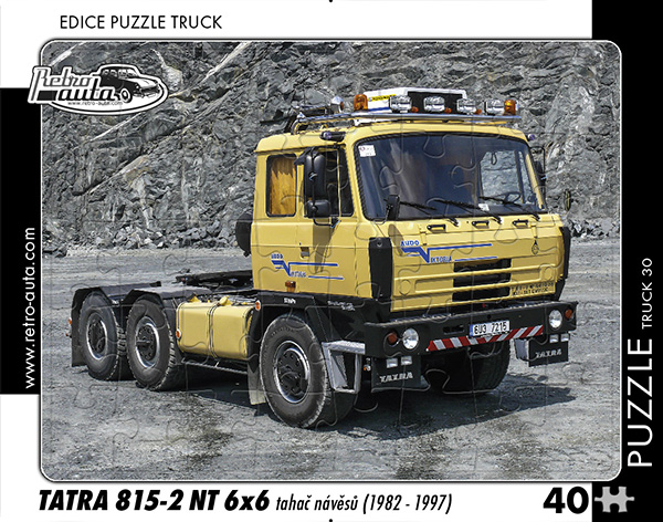 Puzzle Truck č. 30 - Tatra 815-2 NT 6x6 tahač návěsů 1982-1997 - 40 dílků