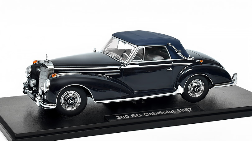 Mercedes-Benz 300 SC Cabriolet 1957 tmavě modrá 1:18 KK-Scale