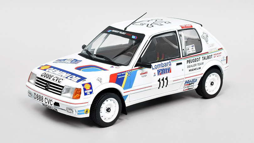 Peugeot 205 GTI #111 Lombard RAC Rally 1988 1:18 - Solido