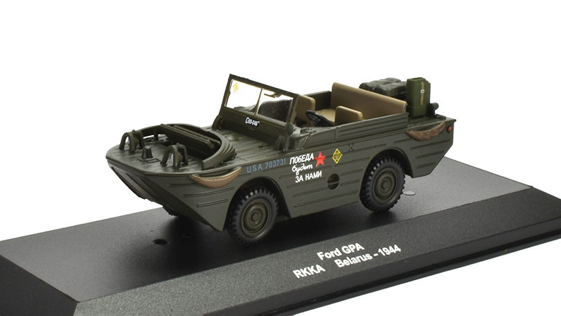 Ford GPA RKKA Belarus 1944 1:43 - Atlas časopis s modelem