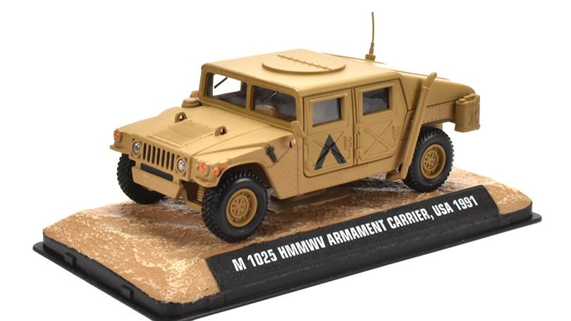 M 1025 HMMWV Armament Carrier  USA 1991 1:43 - Atlas časopis s modelem