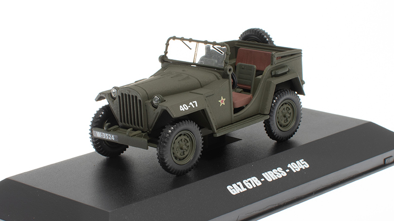 GAZ 67B URSS 1945 1:43 - DeAgostini časopis s modelem