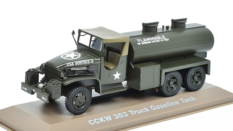 GMC CCKW 353 Palivová Cisterna 1:43 - Atlas časopis s modelem