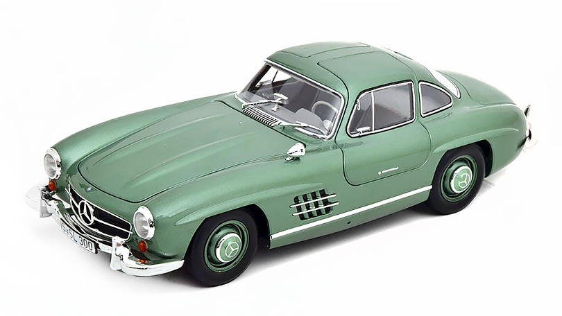 Mercedes 300 SL (W 198) 1954 - 1957 zelená 1:18 - NOREV BAZAROVÉ ZBOŽÍ