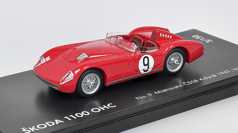 Škoda 1100 OHC Spider #9 Mistrovství ČSSŘ Kdyně 1961 1:43 - FoxToys