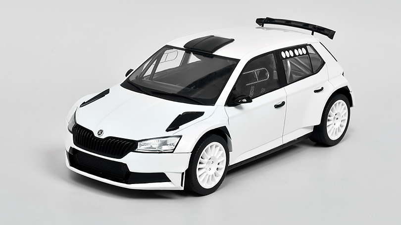 Škoda Fabia R5 rally2 EVO plain body version 1:18 - Foxtoys