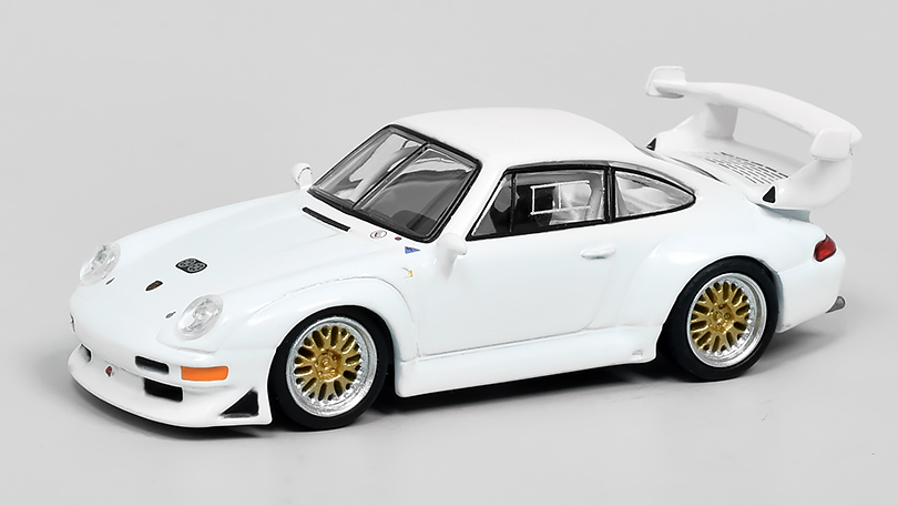 Porsche 911 GT2 bílá 1:64 - TARMAC/Schuco