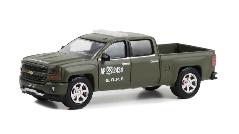 Chevrolet Silverado Z71 2018 Police 1:64 - GreenLight