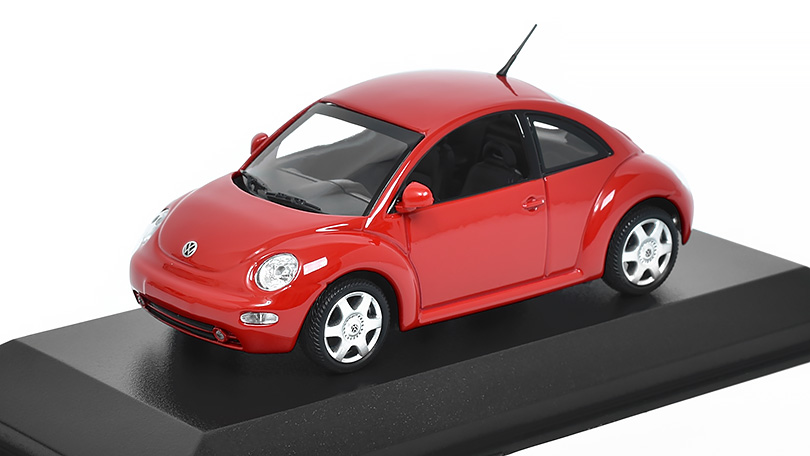 Volkswagen New Beetle 1998 červený 1:43 - MAXICHAMPS