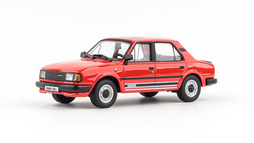 Škoda 120L 1984 Červená Šípková 1:43 - Abrex