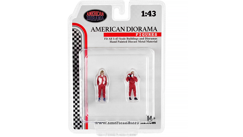 Sada figurek 2 ks 1:43 - Racing Legends 70s - American Diorama