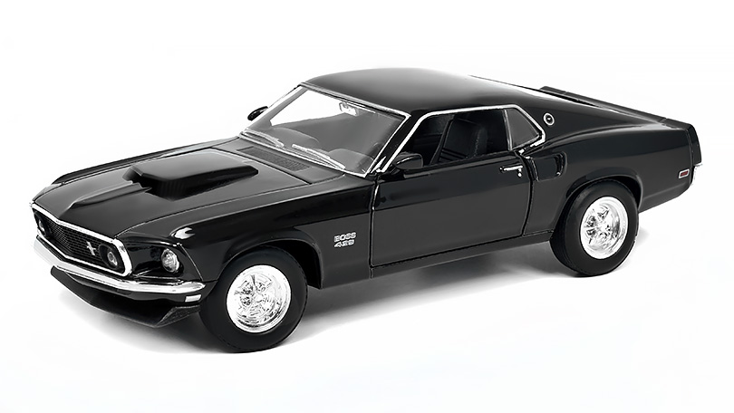 Ford Mustang Boss 429 1969 černá 1:24 - Welly