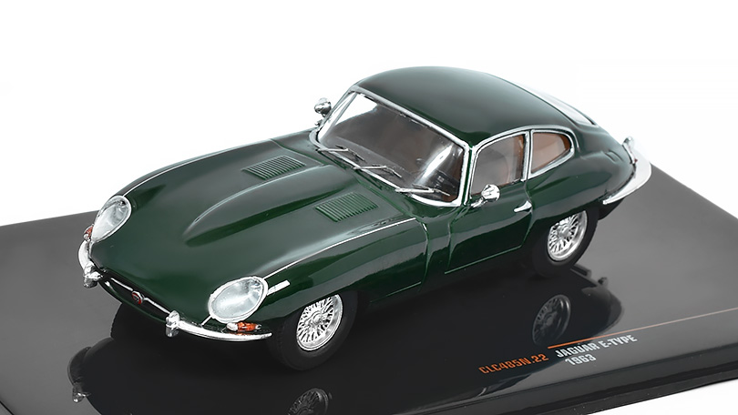 Jaguar E-Type 1963 tmavě zelený 1:43 - IXO Models