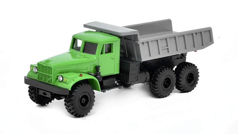 KrAZ-255 Sklápěč zelený 1:87 - Ručně vyrobený model