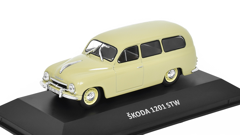 Škoda 1201 STW 1957 1:43 Kaleidoskop slavných vozů časopis s modelem #63