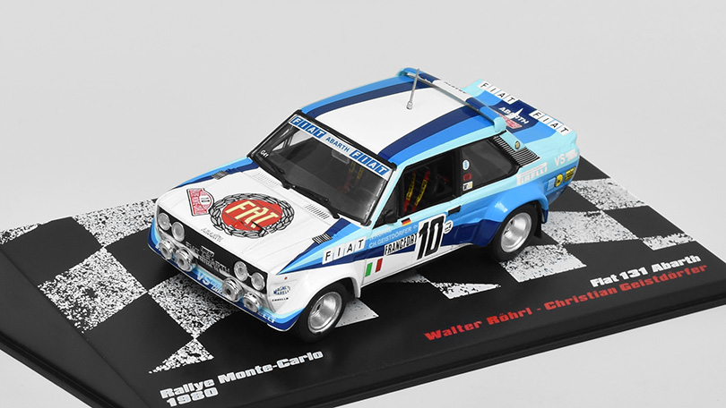 Fiat 131 Abarth Rallye Monte-Carlo 1980 1:43 DeAgostini časopis s modelem #34