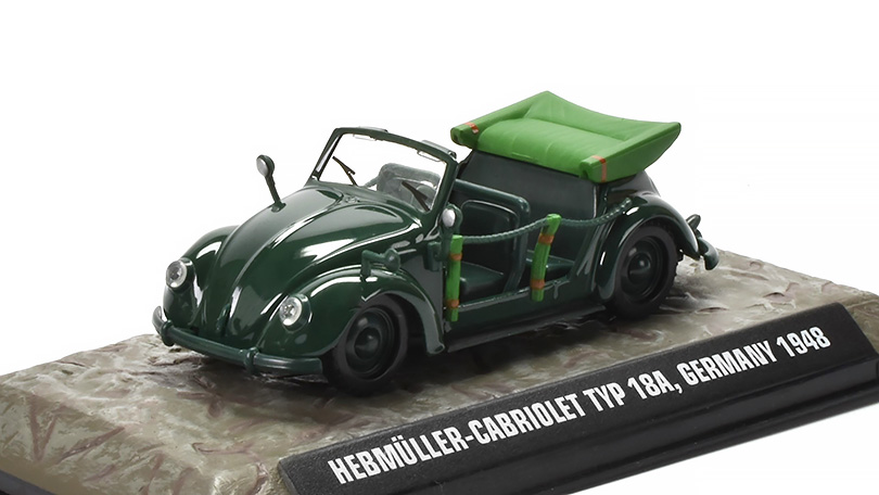 Hebmuller-Cabriolet Typ 18A Germany 1948 1:43 - Atlas časopis s modelem