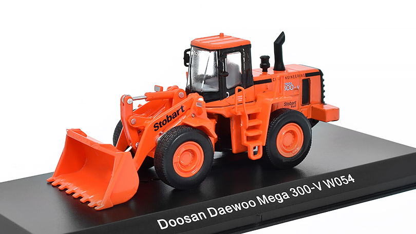 Rýpadlo Doosan Daewoo Mega 300-V WO54 Stobart 1:76 - Atlas časopis s modelem