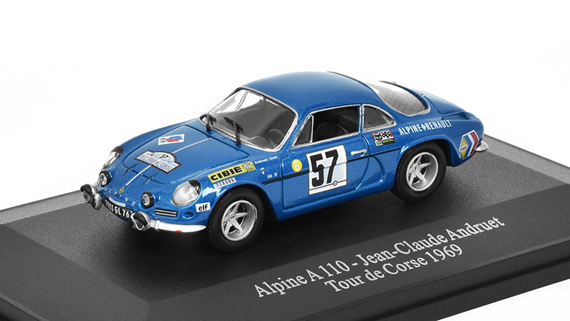 Renault Alpine A 110 #57 Tour de Corse 1969 1:43 - Eligor časopis s modelem