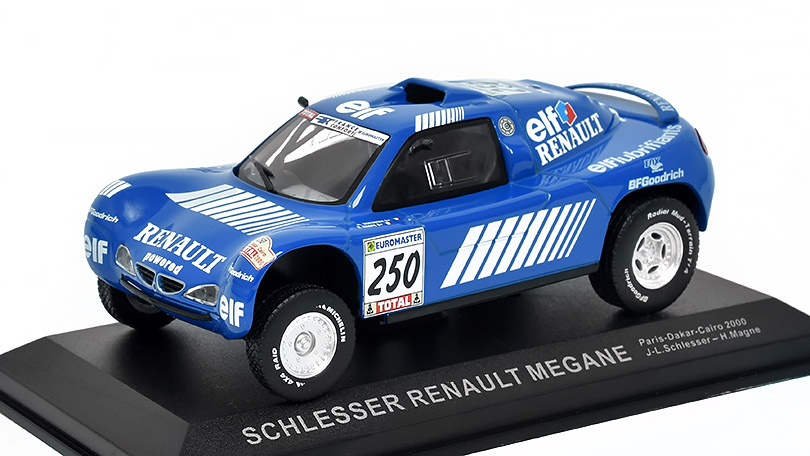 Renault Megane Schlesser Paris-Dakar-Cairo 1:43 - DeAgostini časopis s modelem