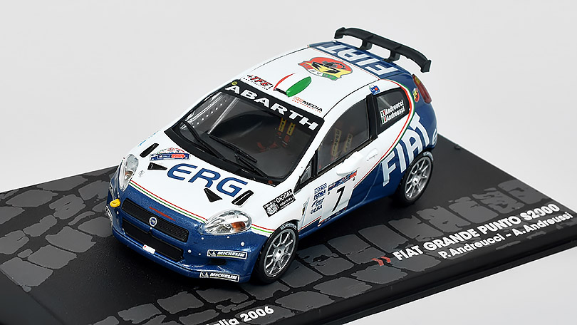 Fiat Grande Punto S2000 #7 Rally 1000 Miglia 1:43 - SpecialC. časopis s modelem