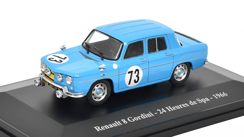 Renault 8 Gordini #73 24h de Spa 1966 1:43 - Eligor časopis s modelem